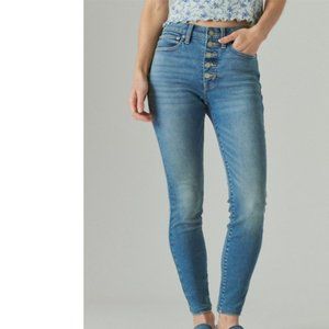 NEW! Lucky Brand High Rise Curvy Skinny - Record Deal - Size 28 / 6
